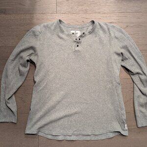 Reigning Champ Long Sleeve Henley Large